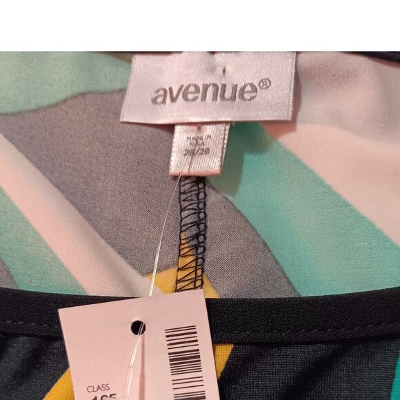 NEW AVENUE Long Maxi Dress Plus 26/28 3X Stretchy Vacation Career Travel Flowy - Picture 8 of 13